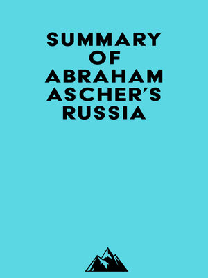 cover image of Summary of Abraham Ascher's Russia
